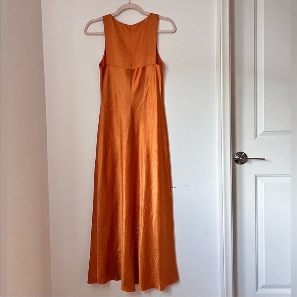Vince Bias Tank Slip Dress in Marigold Color - Picture 3 of 9